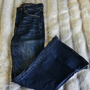 American Eagle Outfitters Dark Blue Stretch Jeans